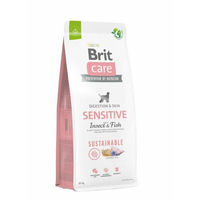 Produktbild von BRIT Care Sustainable Sensitive Hundefutter mit Insekten und Fisch für adulte Hunde getreidefrei 12 kg - 12 kg