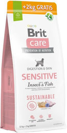 BRIT Care Sustainable Sensitive Insect & Fish Hundefutter für erwachsene Hunde mit Insekten und Fisch 12+2 kg – Bild 1 von 1