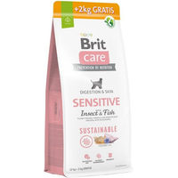 Produktbild von BRIT Care Sustainable Sensitive Insect & Fish Hundefutter für erwachsene Hunde mit Insekten und Fisch 12+2 kg