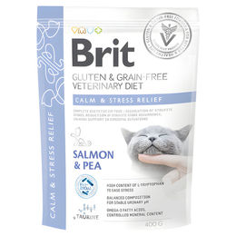 Produktbild von Brit Care Vet Calm & Stress Relief Getreidefreies Trockenfutter für Katzen zur Beruhigung 400 g - 400 g