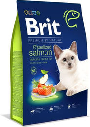 BRIT Cat Premium by Nature Sterilised Adult Katzenfutter Lachs und Truthahn 8 kg - 8 kg – Bild 1 von 6