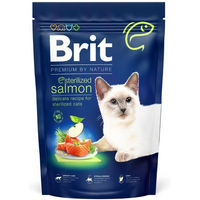 Produktbild von BRIT Cat Premium by Nature Sterilised Katzenfutter Lachs und Truthahn Adult 800 g - 800 g