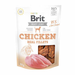 Produktbild von BRIT Dog Meaty Jerky Hähnchenfilets Getreidefrei mit hohem Fleischanteil 80 g - 80 g