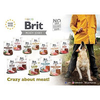 Produktbild von Brit Dog Meaty Jerky Kaninchen-Taler Hundensnack getreidefrei ohne Zucker 80 g - 12 x 80 g