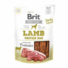 Produktbild von BRIT Dog Meaty Jerky Lamm-Riegel getreidefrei und ohne Zucker 80 g - 12 x 80 g