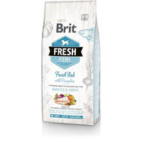 Produktbild von Brit Fresh Hundefutter Adult Große Rassen Fisch mit Kürbis für Muskeln und Gelenke 12 kg - 12 kg