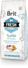 BRIT Fresh Hundefutter Fisch mit Kürbis Adult für große Rassen zur Unterstützung von Muskeln und Gelenken 2,5 kg - 2,5 kg – Bild 1 von 2