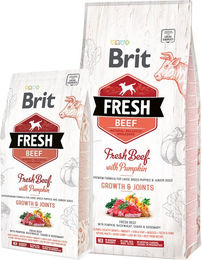 Brit Fresh Hundefutter für Welpen großer Rassen mit Rind und zur Unterstützung der Gelenke 12 kg - 12 kg – Bild 1 von 3