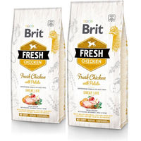Produktbild von BRIT Fresh Hundefutter Huhn mit Kartoffel Adult 24 kg (2 x 12 kg) - 2 x 12 kg