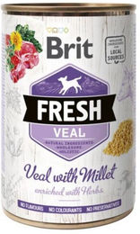 Brit Fresh Hundefutter Kalb und Pute mit Hirse Stückchen in Sauce 400 g – Bild 1 von 1