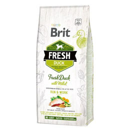 Produktbild von Brit Fresh Hundetrockenfutter Ente Adult Glutenfrei 12kg - 12 kg