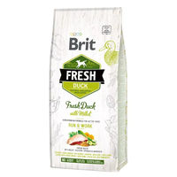 Produktbild von Brit Fresh Hundetrockenfutter Ente Adult Glutenfrei 12kg - 12 kg