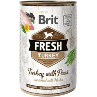 Produktbild von Brit Fresh Katzenfutter Adult Truthahn mit Erbsen in Sauce 400g - 400 g