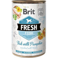 Produktbild von Brit Fresh Katzenfutter Fisch und Kürbis Stückchen in Sauce 400 g - 400 g