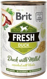 Brit Fresh Nassenfutter Ente mit Hirse Pastete glutenfrei 400 g – Bild 1 von 1