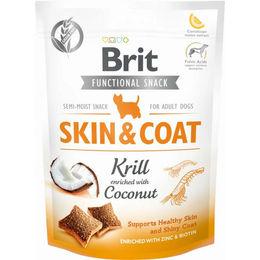 Brit Functional Snack Skin & Coat für Hunde mit Krill und Kokos getreidefrei 150g - 150 g – Bild 1 von 5