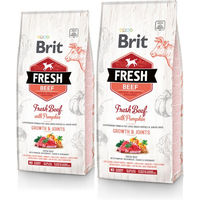 Produktbild von BRIT Hundefutter für Welpen großer Rassen Rind mit Kürbis 24 kg (2 x 12 kg) - 2 x 12 kg