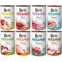 Produktbild von BRIT Hundepastete Geschmacksmischung mit hohem Fleischanteil 8x400g für alle Altersstufen