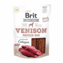 BRIT Meaty Jerky Hirsch-Riegel für Hunde getreidefrei ohne Zucker 80 g - 12 x 80 g – Bild 1 von 1