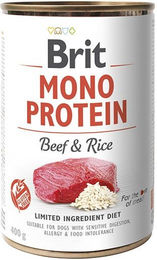BRIT Mono Protein Hund Nassfutter Rind mit Reis Monoprotein Glutenfrei Adult 400 g - 400 g – Bild 1 von 4