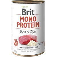 Produktbild von BRIT Mono Protein Hund Nassfutter Rind mit Reis Monoprotein Glutenfrei Adult 400 g - 400 g
