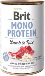 BRIT Mono Protein Nassfutter Lamm und Reis für adulte Hunde Stückchen in Sauce 400 g - 400 g – Bild 1 von 6