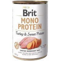 Produktbild von BRIT Mono Protein Nassfutter Pute und Süßkartoffel Monoprotein Glutenfrei Adult 400 g - 400 g
