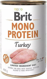BRIT Mono Protein Nassfutter Truthahn für adulte Hunde glutenfrei 6x400 g - 6 x 400 g – Bild 1 von 4
