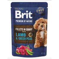 Produktbild von BRIT Nassfutter für Hunde Adult Lamm mit grünen Erbsen Getreidefrei und Glutenfrei 24x85g