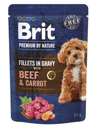 Produktbild von BRIT Nassfutter Rind mit Karotten für adulte Hunde getreidefrei und glutenfrei 24x85 g