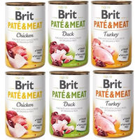 Produktbild von BRIT Pate Hund Pastete mit Geflügel Mischung 6x400g - 6 x 400 g