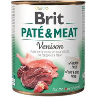 Produktbild von BRIT Pate&Meat Hund Nassfutter Pastete mit Huhn und Wild getreidefrei 800 g - 800 g