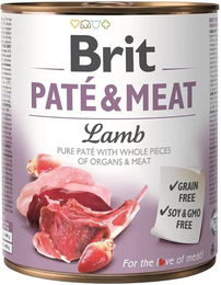 BRIT Pate & Meat Hundefutter Lamm Pastete getreidefrei glutenfrei 6x800 g - 800 g – Bild 1 von 3