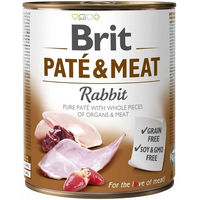 Produktbild von BRIT Pate & Meat Hundefutter Pastete mit Huhn und Kaninchen getreidefrei 800 g - 800 g