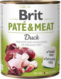 BRIT Pate&Meat Hundepatete Ente und Huhn getreidefrei Adult 6x800 g - 800 g – Bild 1 von 3