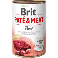Produktbild von BRIT Pate & Meat Rinderpastete für Hunde Adult Getreidefrei 6x400 g - 6 x 400 g