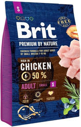 Brit Premium by Nature Adult Hundefutter Kleine Rassen Huhn Glutenfrei 3 kg - 3 kg – Bild 1 von 3