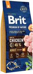Produktbild von Brit Premium by Nature Adult Hundefutter Mittelgroße Rassen 2x15kg