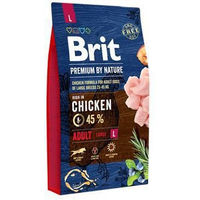Produktbild von Brit Premium by Nature Adult Large L Hundetrockenfutter mit Huhn für große Rassen 8 kg - 8 kg