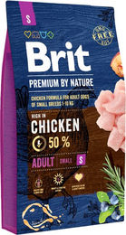Brit Premium by Nature Adult S Trockenfutter mit Huhn für kleine Hunde 8 kg - 8 kg – Bild 1 von 5