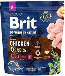 BRIT Premium By Nature Adult Small S Hundefutter Huhn Glutenfrei 1 kg - 1 kg – Bild 1 von 3