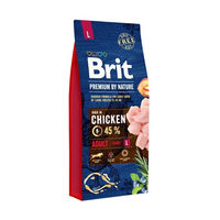 Produktbild von Brit Premium by Nature Adult Trockenfutter für große Hunderassen mit Huhn oder Lachs 15 kg - 2 x 15 kg