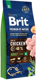 BRIT Premium by Nature Adult XL Hundefutter mit Huhn für Riesenrassen 15 kg - 15 kg – Bild 1 von 4