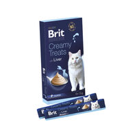 Produktbild von Brit Premium by Nature Cat Creamy Treats Leber Katzen Leckerli 66 x 15 g