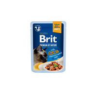 Produktbild von BRIT Premium by Nature Cat Pouch Zarte Filets in Sauce mit Thunfisch für erwachsene Katzen 24 x 85 g