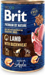 Produktbild von BRIT Premium by Nature Getreidefreies Hundefutter Lamm und Huhn Pastete 400 g - 400 g