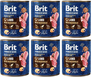 BRIT Premium by Nature Getreidefreies Hundepaté Lamm und Huhn Adult 6x800 g - 800 g – Bild 1 von 2