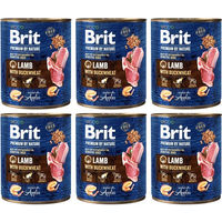 Produktbild von BRIT Premium by Nature Getreidefreies Hundepaté Lamm und Huhn Adult 6x800 g - 800 g