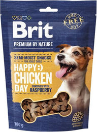 BRIT Premium by Nature Halbfeuchter Belohnungssnack für Hunde mit Huhn, ohne Farb- und Aromastoffe sowie Konservierungsstoffe, 180g – Bild 1 von 3
