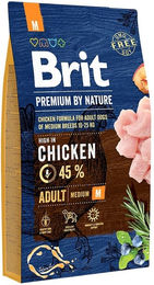 BRIT Premium By Nature Hundefutter Adult Medium Huhn und Lachs Glutenfrei 8 kg - 8 kg – Bild 1 von 2